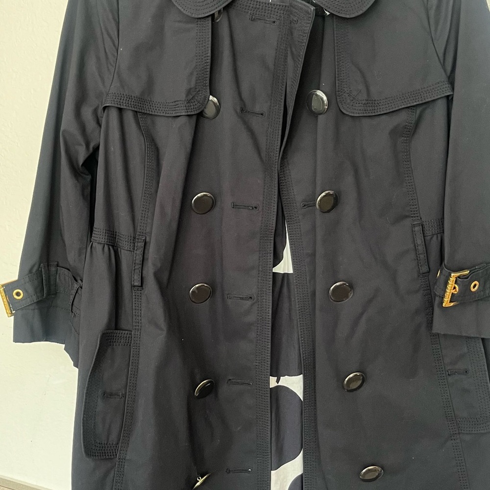 3/4 sleeves trench coat, used two times